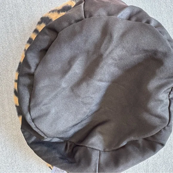 Kensie Faux Fur Tiger-Stripe Bucket Hat - Brown & Black - Picture 9 of 9